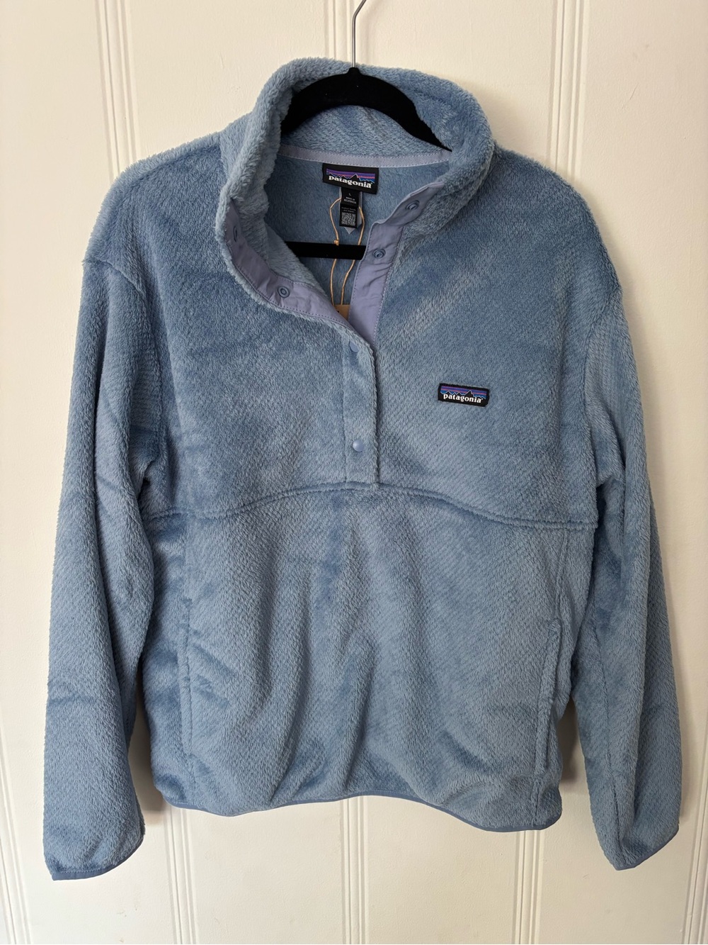 Patagonia Fleece Pullover Snap-Front Pullover in "Barnacle blue"